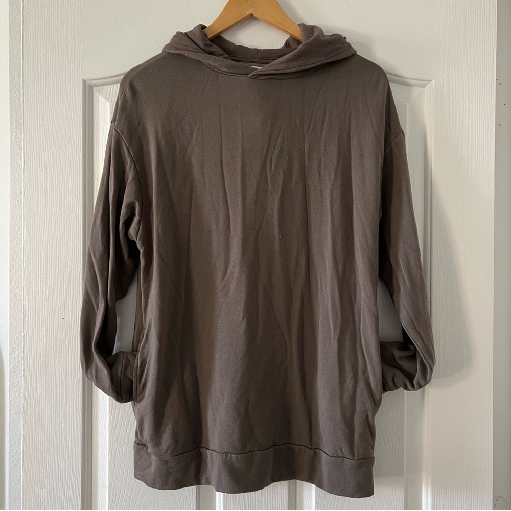 Offline by Aerie OTT Seamless Hoodie in Cocoa